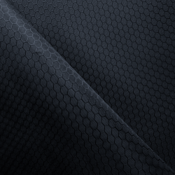 Ткань Оксфорд 300D PU Рип-Стоп СОТЫ, цвет Черный (на отрез)  в Ульяновске