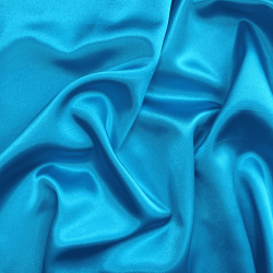 *Ткань Атлас-сатин, цвет Голубой (на отрез)  в Ульяновске