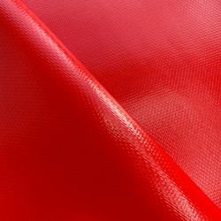 Тентовый материал ПВХ 600 гр/м2 плотная, Красный (Ширина 150см), на отрез  в Ульяновске, 600 г/м2, 1189 руб