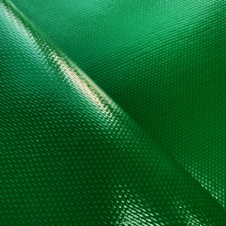 Ткань ПВХ 600 гр/м2 плотная, Зелёный (Ширина 150см), на отрез  в Ульяновске