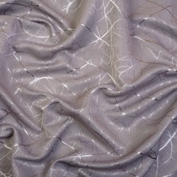Ткань Блэкаут для штор светозатемняющая 75% &quot;Ледовое тиснение  Серый&quot;   в Ульяновске