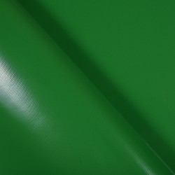 Ткань ПВХ 450 гр/м2, Зелёный (Ширина 160см), на отрез  в Ульяновске
