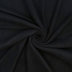 Флис Односторонний 130 гр/м2, цвет Черный (на отрез)  в Ульяновске