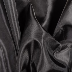 Ткань подкладочная Таффета 190Т, цвет Черный (на отрез)  в Ульяновске