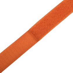 Контактная лента 25мм цвет Оранжевый (велькро-липучка, на отрез)  в Ульяновске