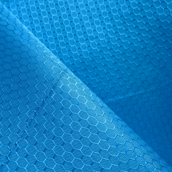 Ткань Оксфорд 300D PU Рип-Стоп СОТЫ, цвет Голубой (на отрез)  в Ульяновске