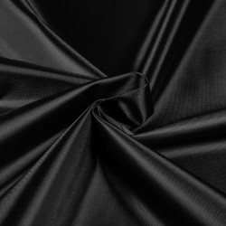 *Ткань Оксфорд 210D PU, цвет Черный (на отрез)  в Ульяновске