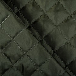 Стеганая подкладочная ткань с синтепоном (100гр/м2), цвет Хаки (на отрез)  в Ульяновске