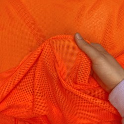 Трикотажная Сетка 75 г/м2, цвет Оранжевый (на отрез)  в Ульяновске