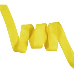 Окантовочная лента-бейка, цвет Жёлтый 22мм (на отрез)  в Ульяновске
